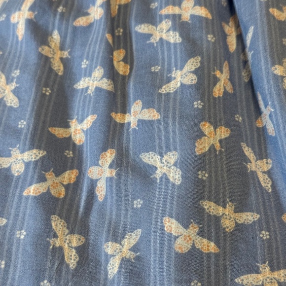 NWT Loft Mini Skirt Blue Butterfly L - Picture 2 of 6